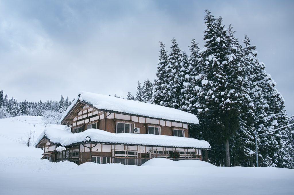Paisajes nevados de Takane.