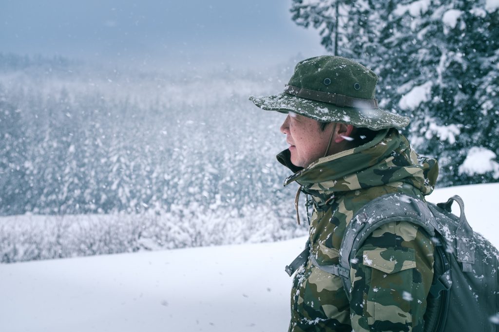 Caminando por la nieve de Takane.