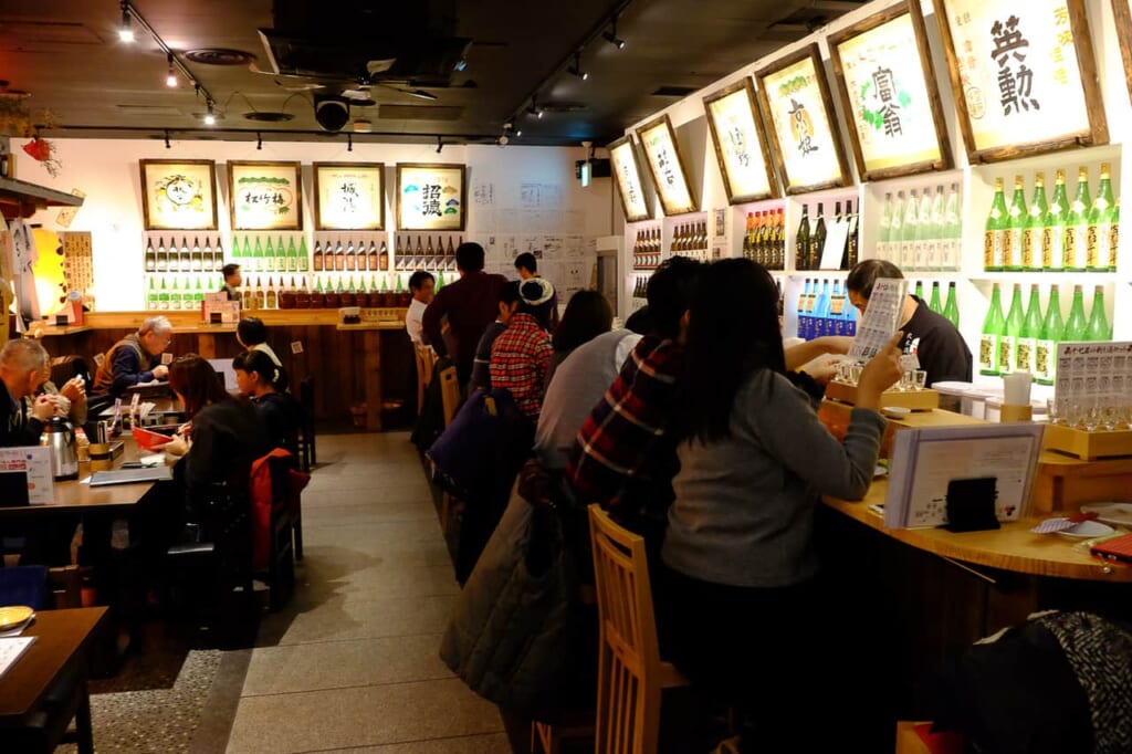 Degustando el sake japonés