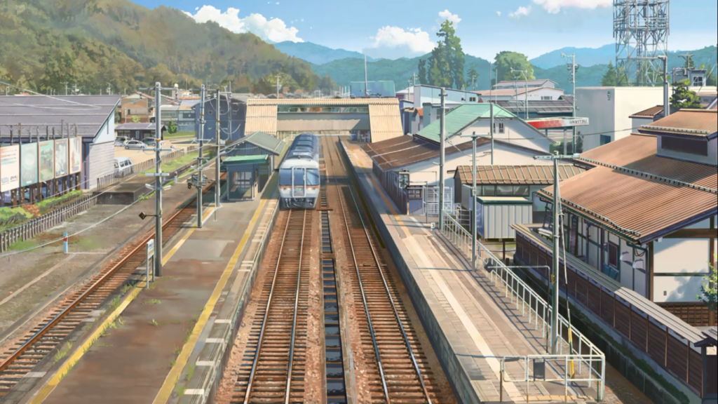 Escena de Your Name en estación de Hida Furukawa