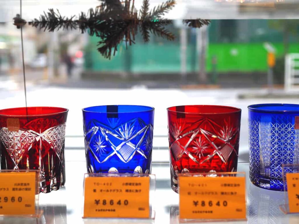 Un vaso de Edo-Kiriko puede costar más de sesenta euros.