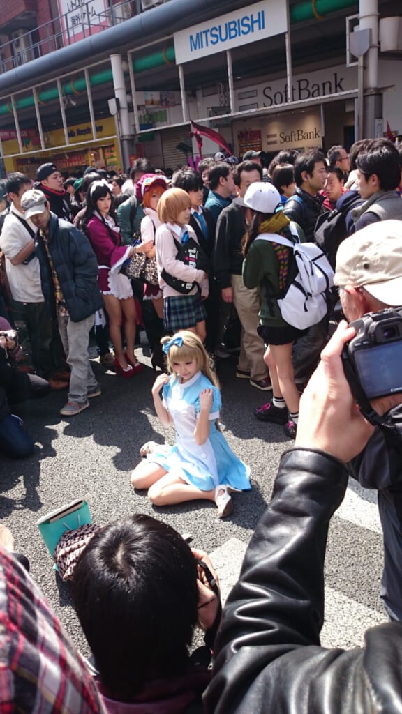 Alicia en el festival de cosplay de Osaka.