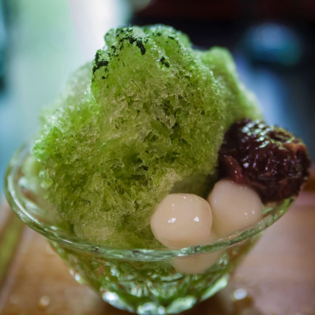 Kakigori de matcha
