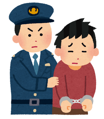 Joven esposado detenido por la policía