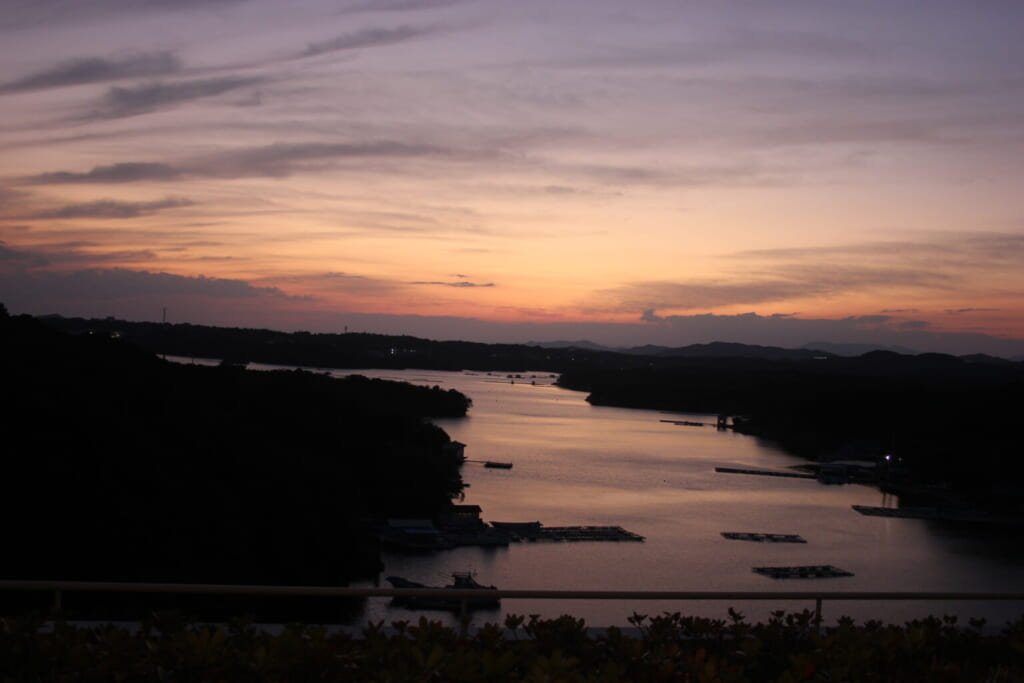 Las vistas desde el hotel en Ise