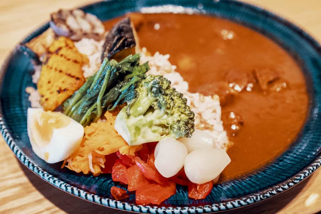 Un curry japonés con verduras