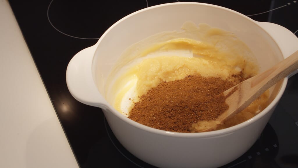 Especias añadidas en el roux de curry