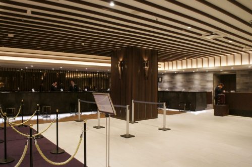 Die Lobby des Hotels