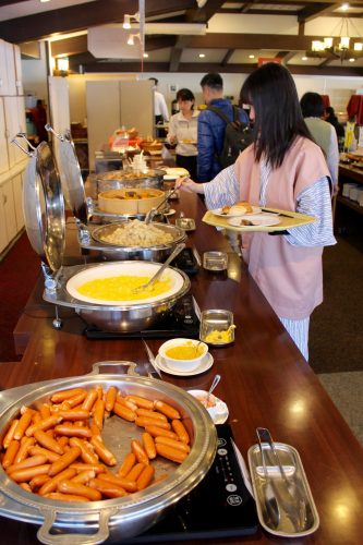 Essen im Manza Kogen Hotel