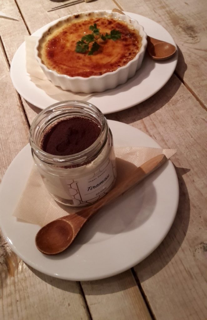 Vegane und vegetarische Restaurants in Tokio, veganes Tiramisu.