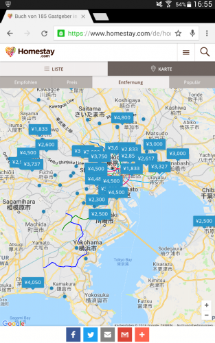 Eine Gastfamilie in Japan finden.