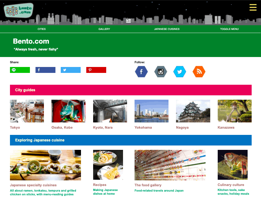 Auf bento.com werden Vegetarier fündig.