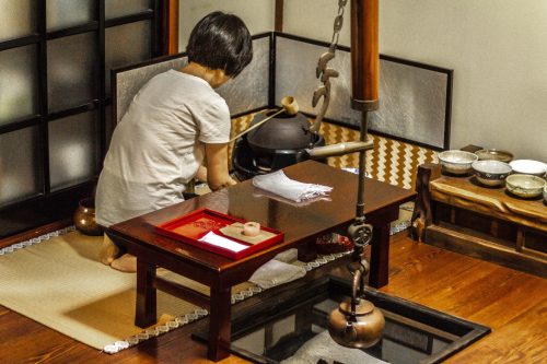 Japanische Teekultur in Murakami erleben, Japan.