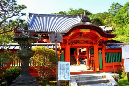 Der Bishamondo Tempel im Norden von Yamashina, Kyoto, Japan.