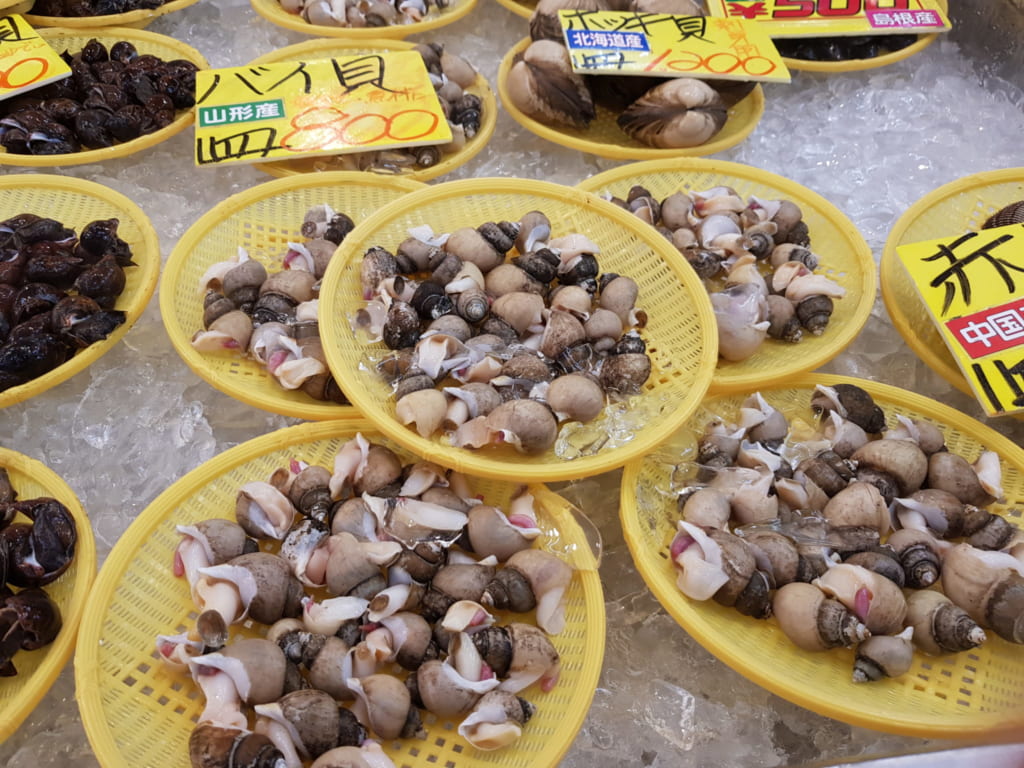 Frische Muscheln an der Seaside Line.