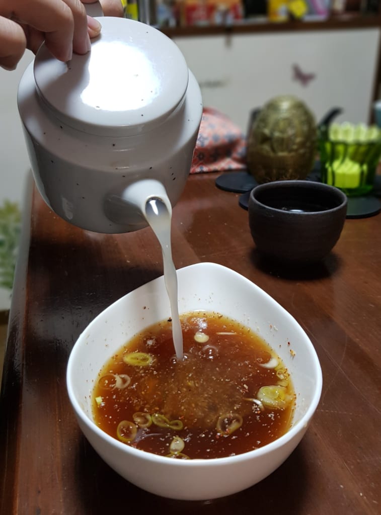 Toshikoshi Soba zu Neujahr in Japan.