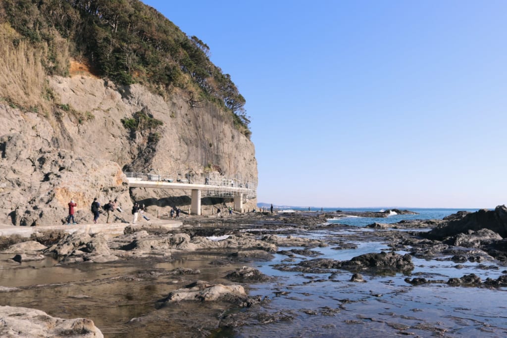 Die Chigogafuchi Hochebene ist ein beliebter Photospot auf Enoshima.