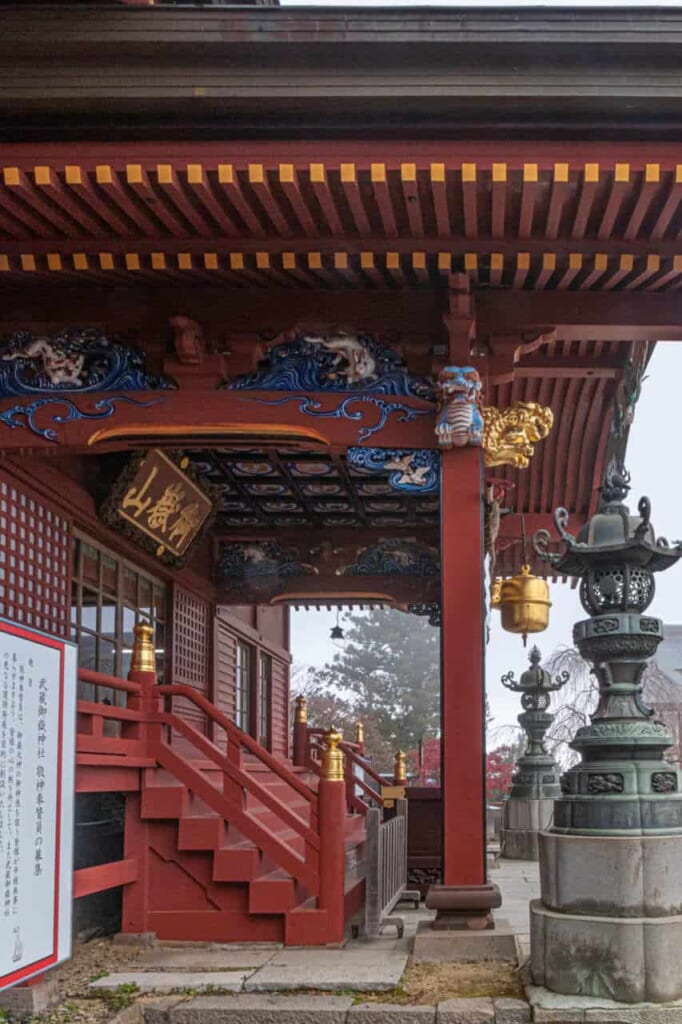 Der Musashi-Mitake-Schrein, Japan.