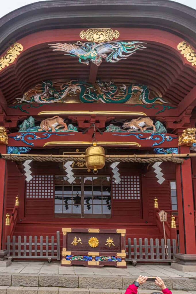 Der Musashi-Mitake-Schrein, Japan.