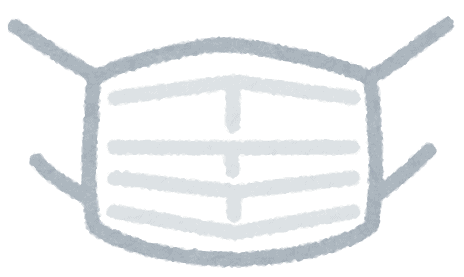 Chirurgische Gesichtsmaske in Japan.