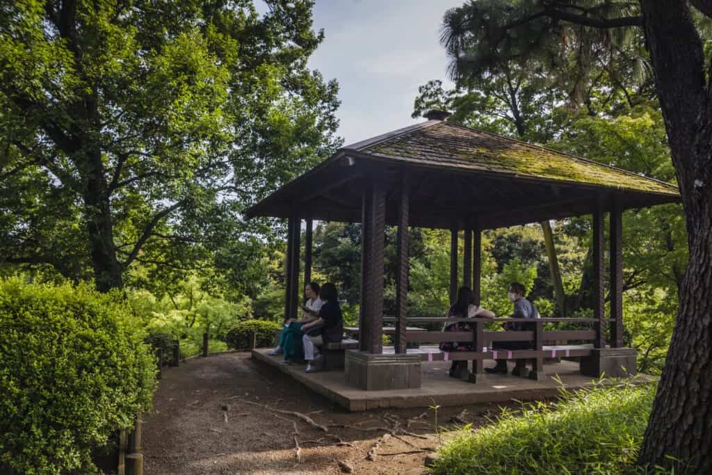 Der Kyu-Furukawa Garten in Oji, Tokio, Japan.