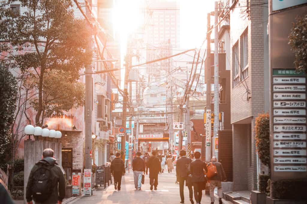 Golden Hour in Nakazakicho.
