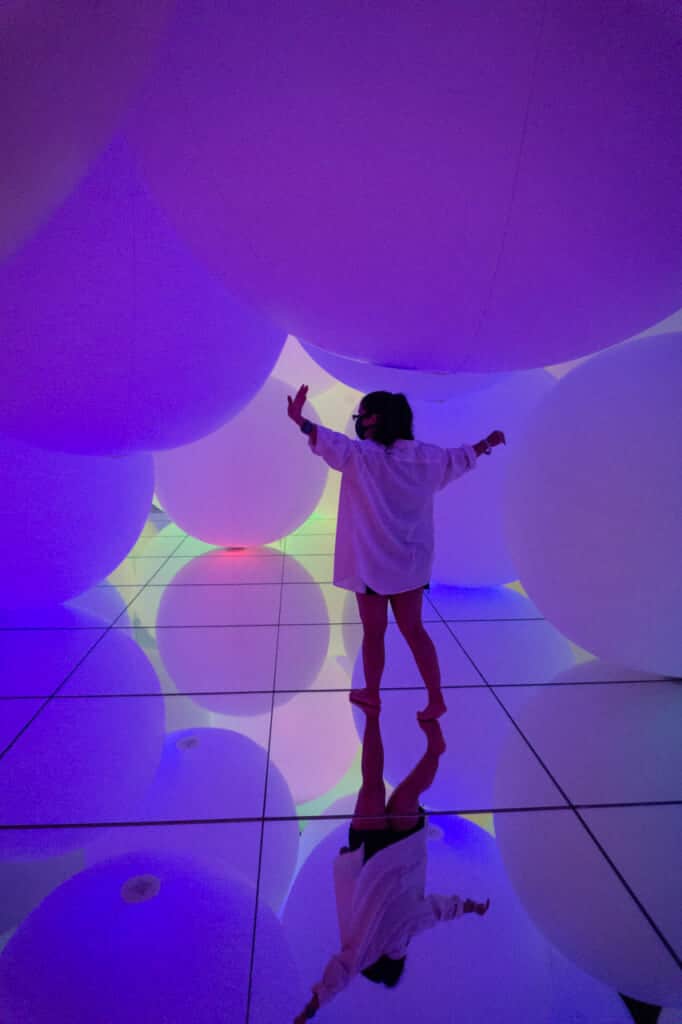 Farbwechsel in lila.