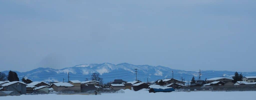 Das Inukko Schneefestival in der Stadt Yuzawa.
