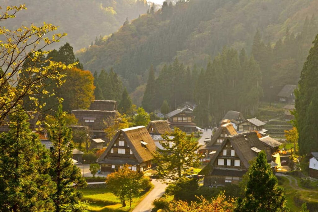 Das Dorf Gokayama in der Präfektur Toyama.