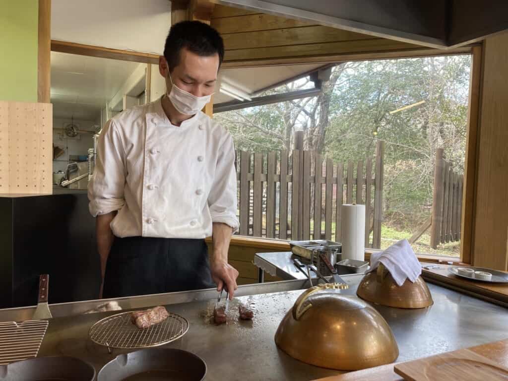 Kamuri, ein Teppanyaki-Grillrestaurant in der Präfektur Shimane.