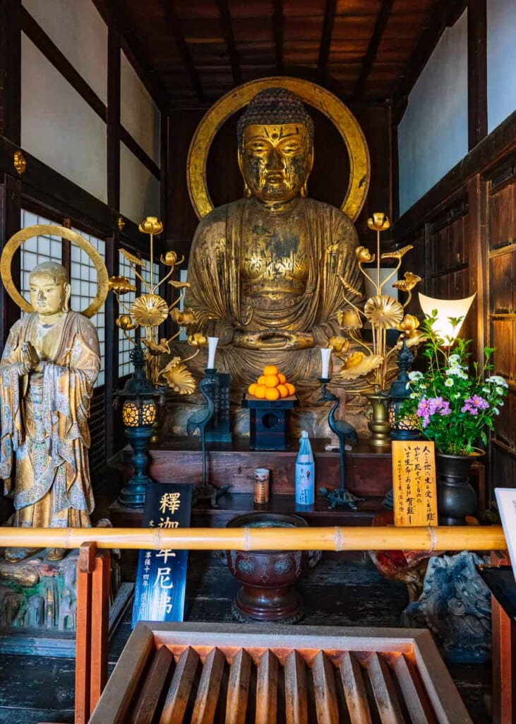 Buddha-Statue im Ryotan-ji Tempel in Hamamatsu.