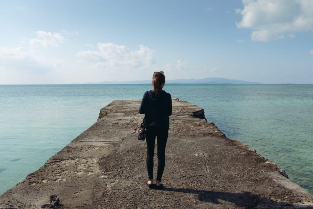 Die Insel Taketomi in der Präfektur Okinawa.