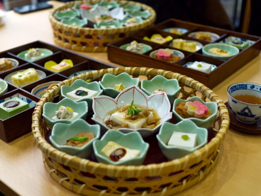 Sesam-Tofu in Japan.