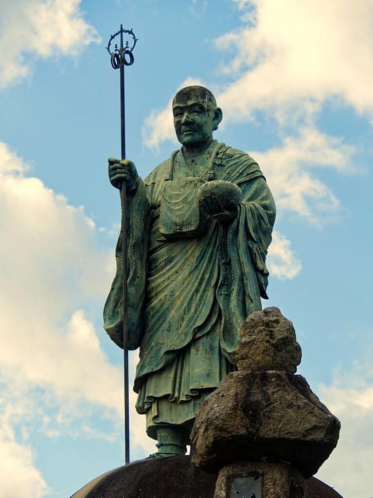 Der japanische Mönch Kobo Daishi Kukai.