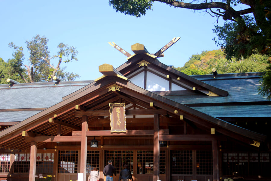 Der Sarutahiko-Schren in Ise Jingu, Präfektur Mie, Japan.