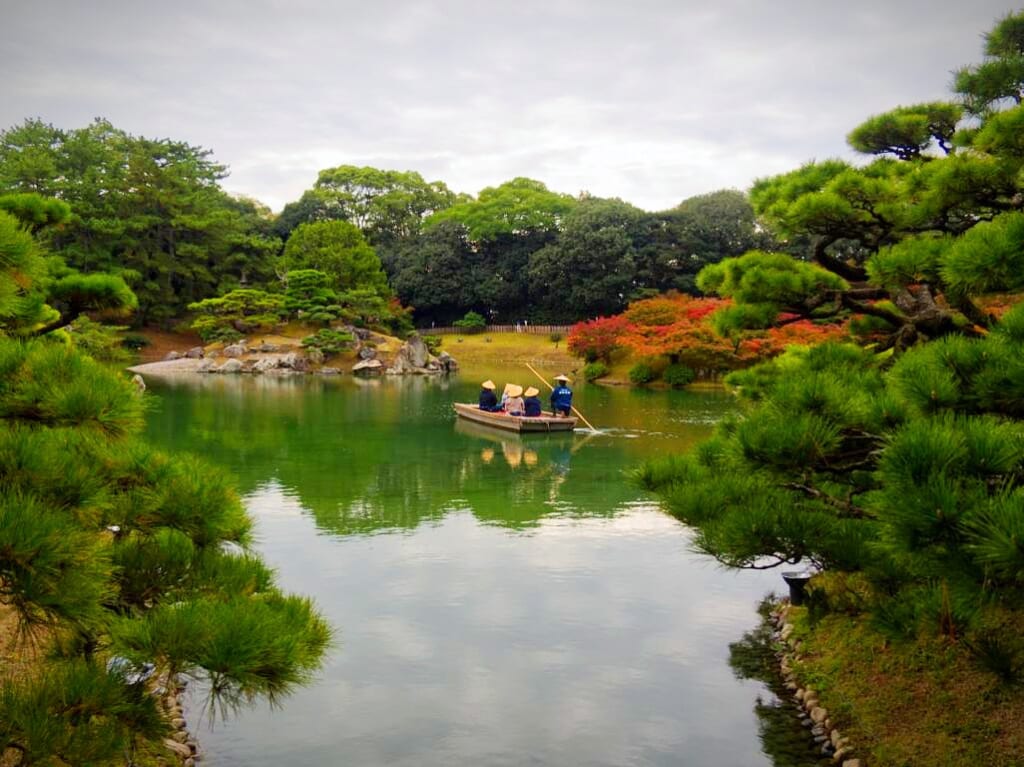 Boot auf dem Nanko-Teich