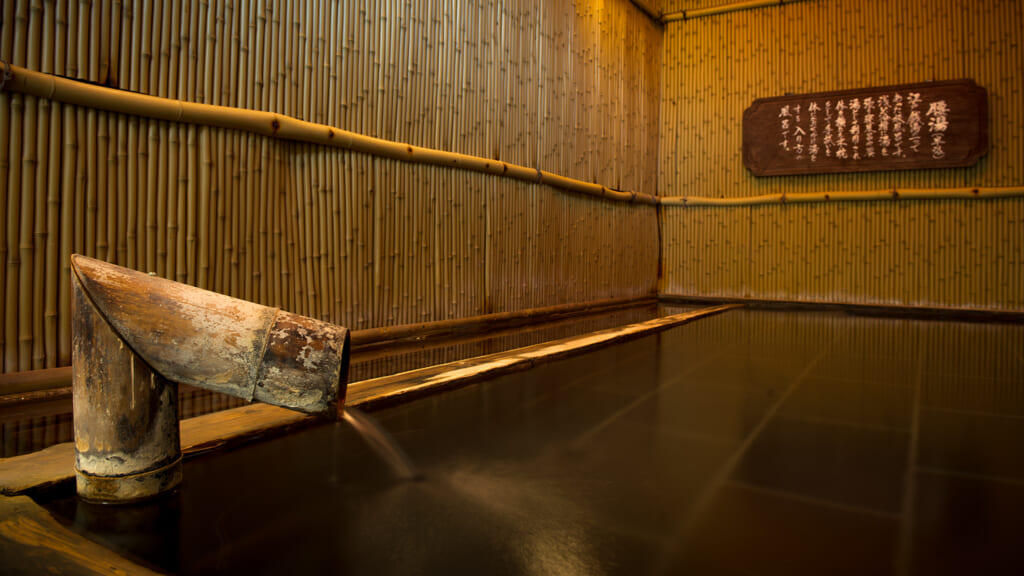 Heiße Quellen in Ibusuki, Präfektur Kagoshima.