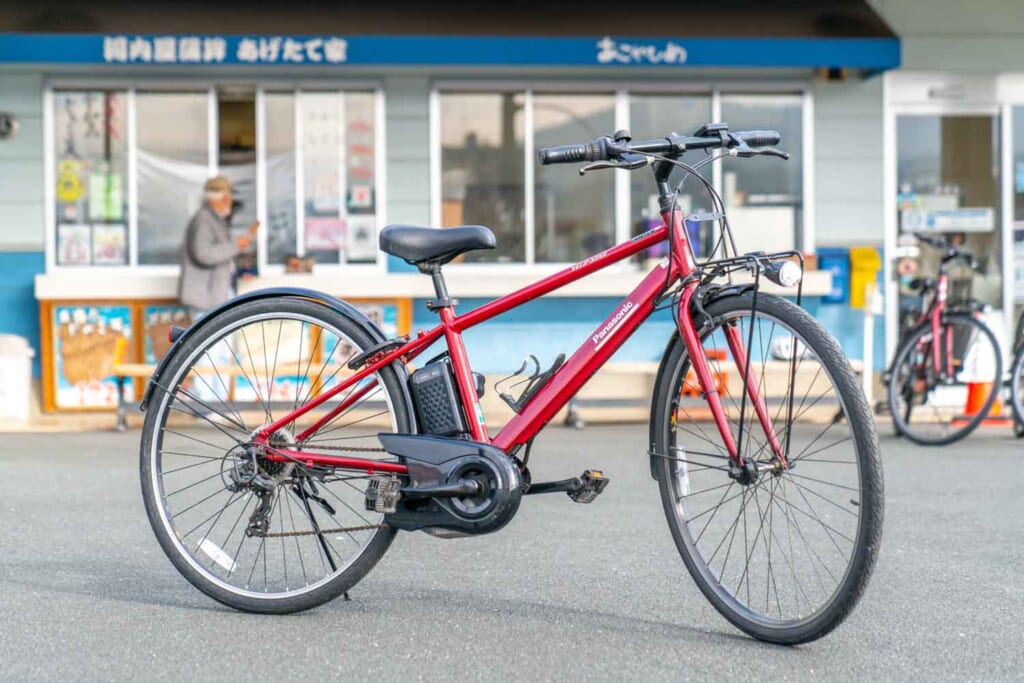 Ein Elektrofahrrad in Japan.