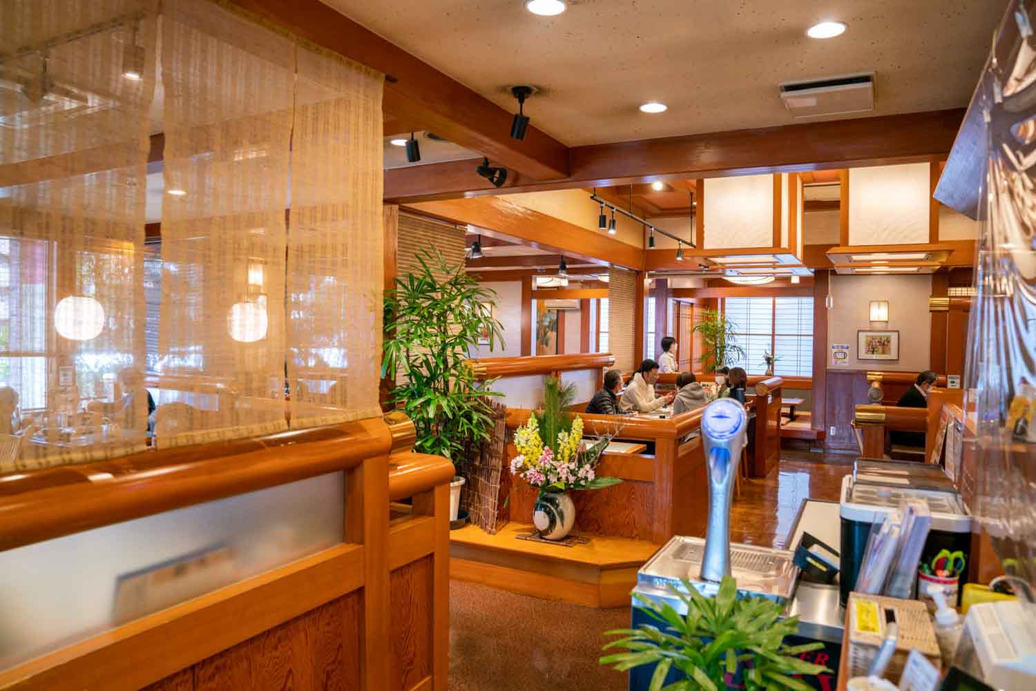 Japanisches Restaurant in Ozu und Uwajima, Präfektur Ehime.