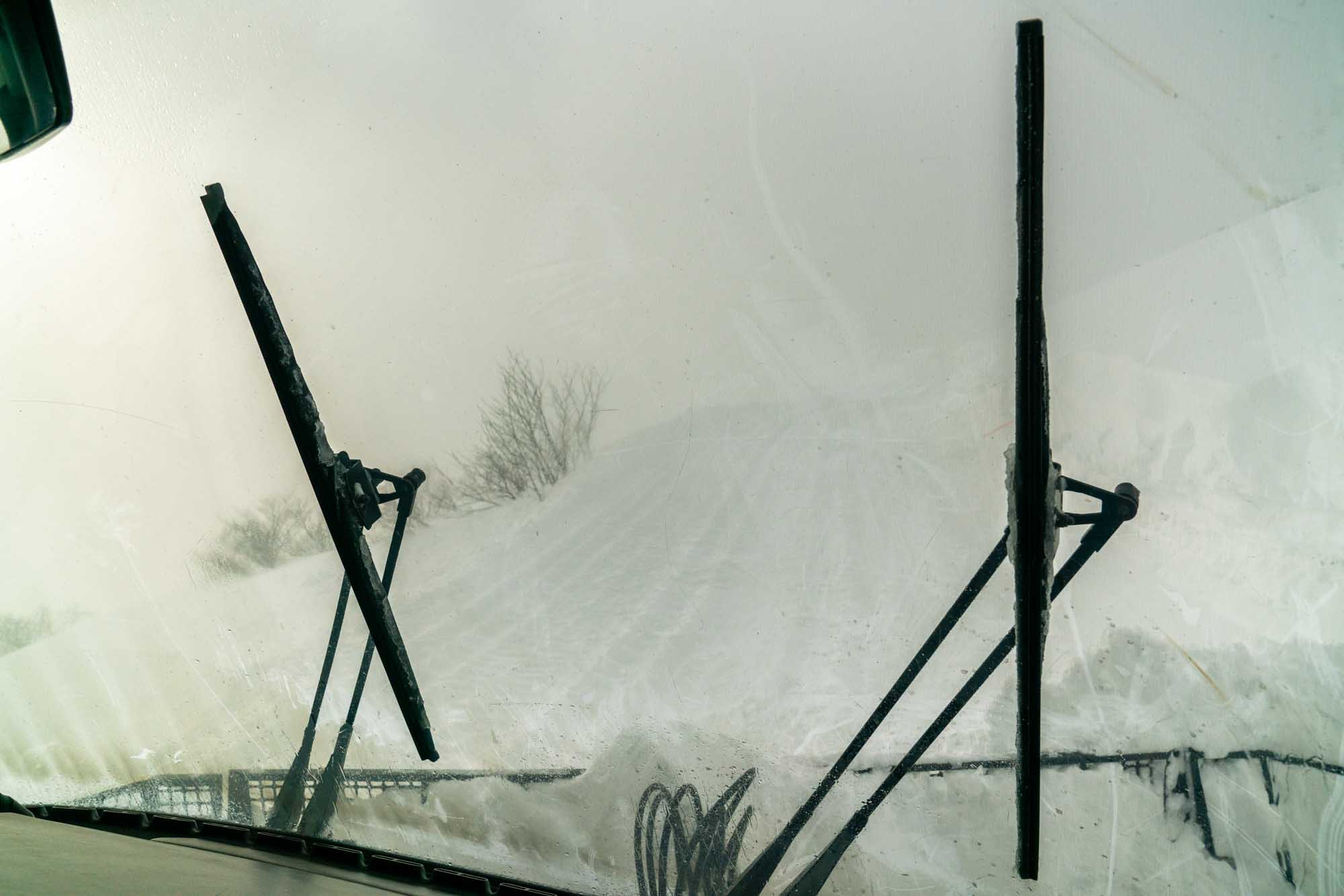 Starker Schneefall in Japan.