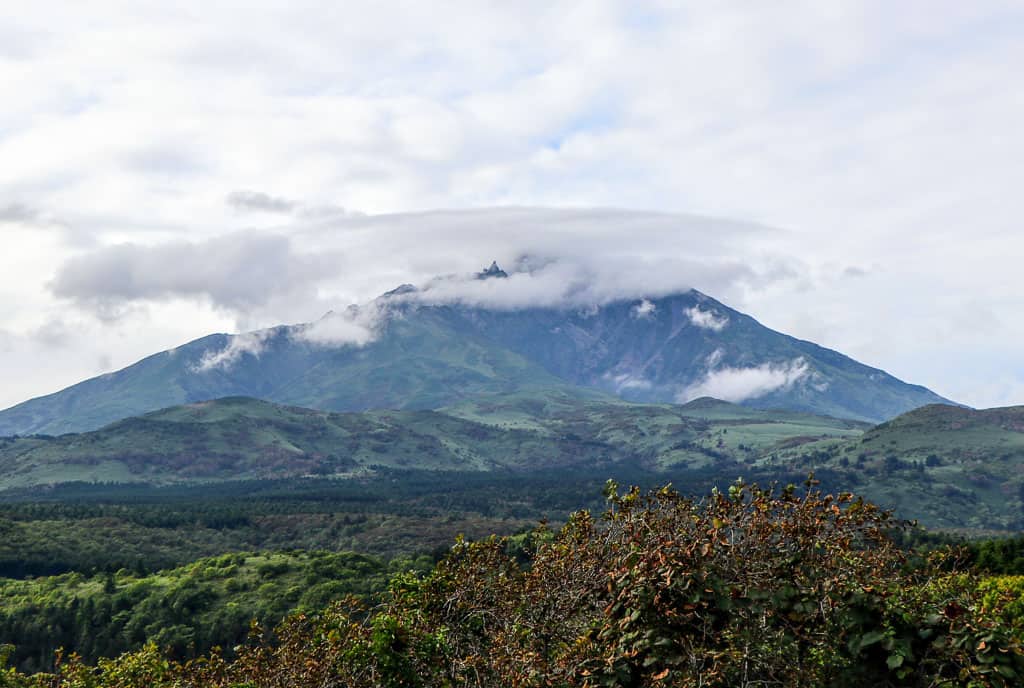 Der Berg Rishiri in Hokkaido, Japan.