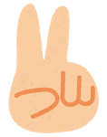 Zwei erhobene Finger.