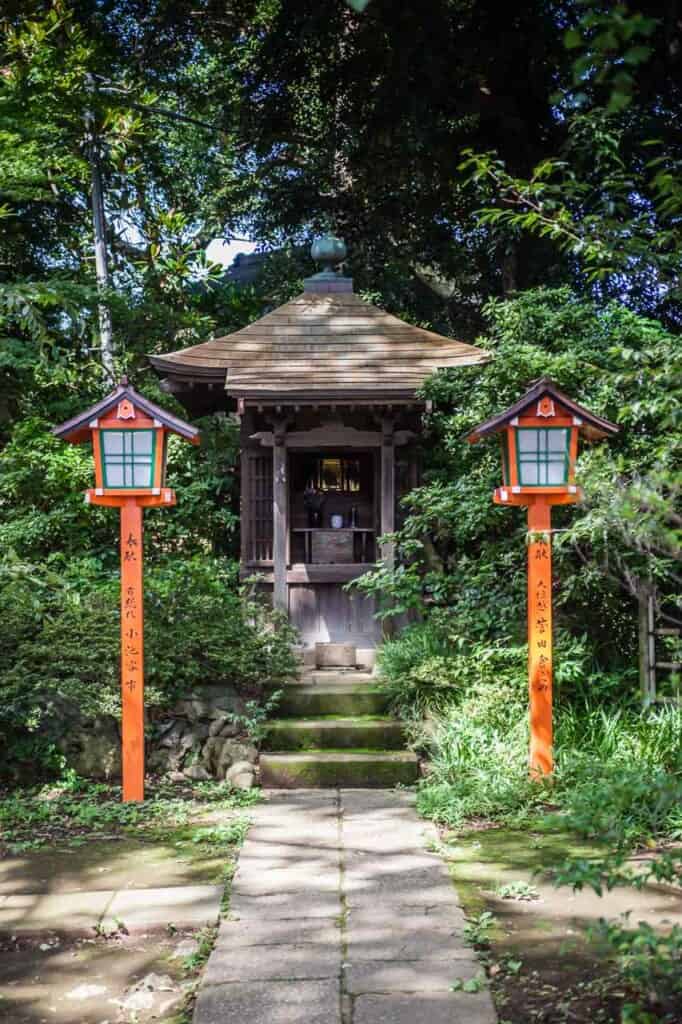 Der buddhistische Fudoson-Tempel.