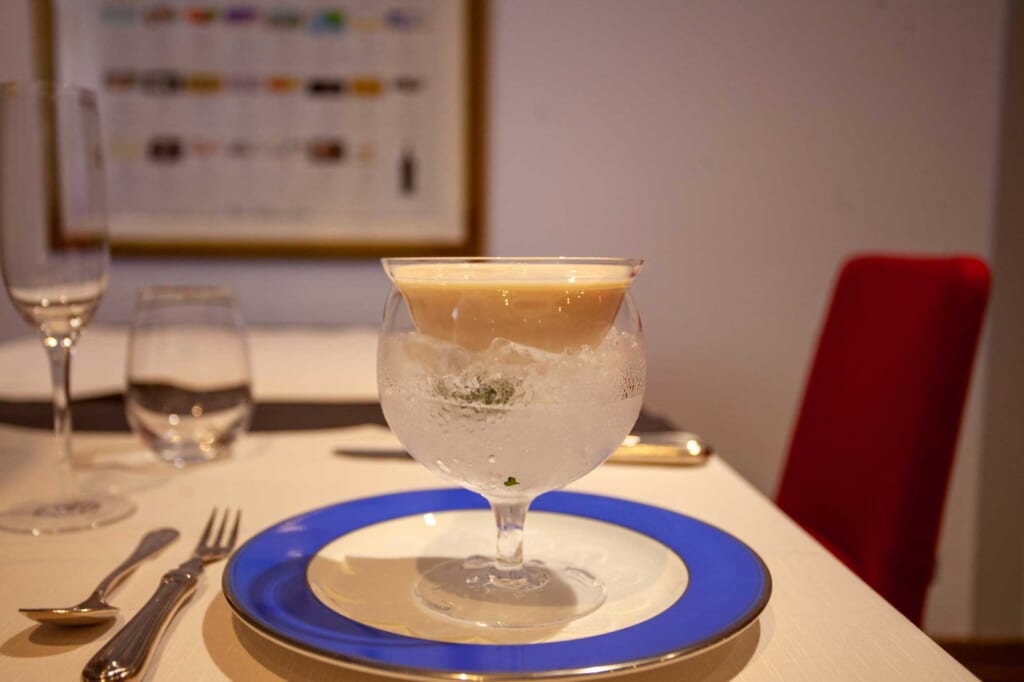 Apfelsuppe in Aomori, Japan