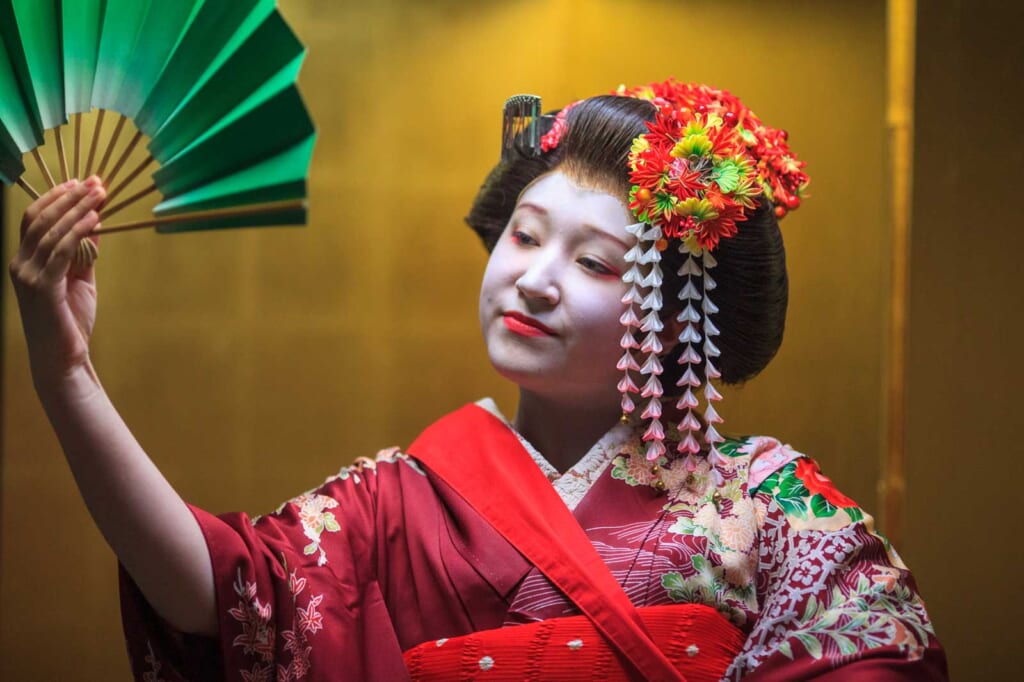 Maiko Vorstellung in Akita, Japan