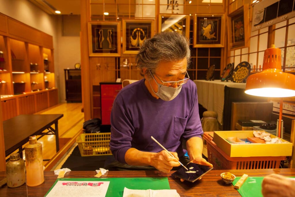 Nahaufnahme des Handwerkers in Tohoku, Japan